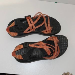 Chaco Sandler. Women’s 7. Orange and yellow upper.‎ Good used condition.